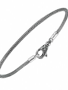 Bali Sterling Silver Tulang Naga Bracelet 925 Dragon Bone Chain Minimalist